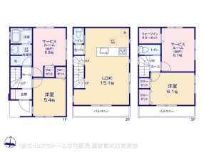 川口市芝(大字)03826　3棟　2号棟